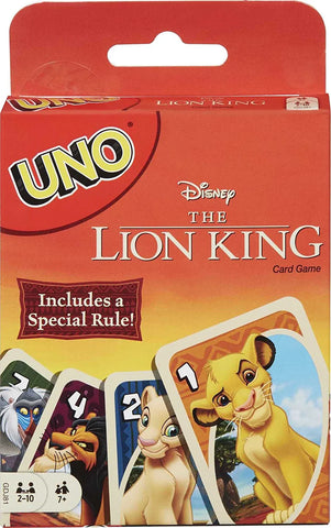 Uno: The Lion King (Disney) (Mattel) (Card Game) NEW