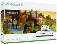 System - 1TB - White - Minecraft Creators Bundle (Xbox One S) NEW