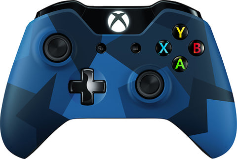 Wireless Controller - Official Microsoft - Special Edition Midnight Forces Camouflage Blue & Black (Xbox One) Pre-Owned