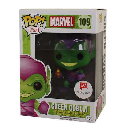 POP! Marvel #109: Green Goblin (Wal-Greens Exclusive) (Funko POP! Bobble-Head) Figure and Box w/ Protector