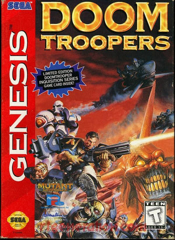 Doom Troopers (Sega Genesis) Pre-Owned: Game, Manual, Poster, Card, and Box