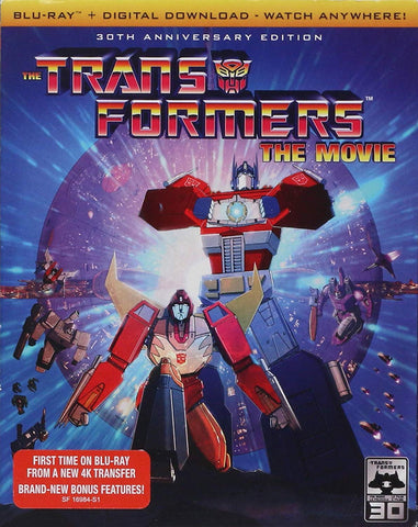 Transformers: The Movie (30th Anniversary Edition) (Blu Ray) NEW