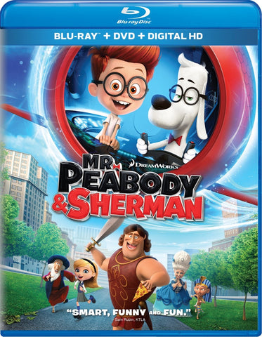 Mr. Peabody & Sherman (Blu Ray + DVD) NEW