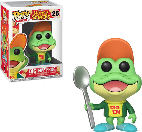 POP! Ad Icons #25: Kellogg's Honey Smacks - Dig Em' Frog (Funko POP!) Figure and Box w/ Protector