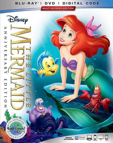 The Little Mermaid (Disney) (Blu-ray + DVD) Pre-Owned