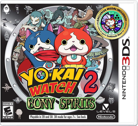 YO-KAI WATCH 2: Bony Spirits (Nintendo 3DS) NEW
