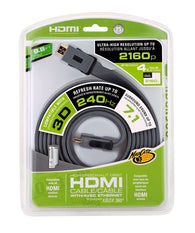Premium 9.8ft / 3M HDMI Cable Ultra High Resolution up to 2160p - Refresh up to 240HZ (3D Compatible) (Mad Catz) (Xbox 360) NEW
