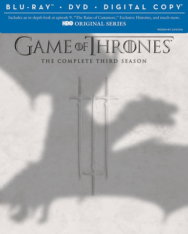 Game of Thrones: Season 3 (Blu Ray + DVD Combo) Pre-Owned