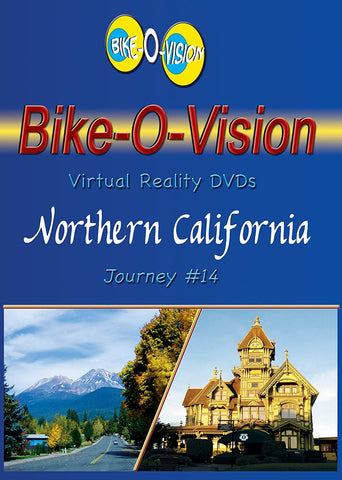 Bike-O-Vision Virtual Reality Cycling DVD: Northern California - Journey #14  (DVD) Pre-Owned