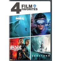 4 Film Favorites: The Meg / Ready Player One  / Blade Runner 2049 / Geostorm (DVD) Pre-Owned