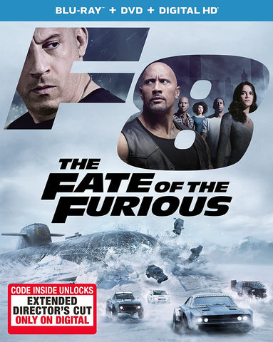 The Fate of the Furious (Blu Ray + DVD Combo) NEW