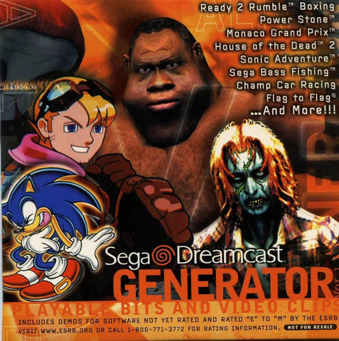 Generator Vol.1 (Sega Dreamcast) Pre-Owned: Disc(s) Only