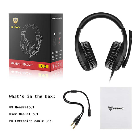 NUBWO U3 Gaming Headset (Xbox One/PS4/PC) NEW