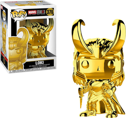 POP! Marvel #376: Marvel Studios The First Ten Years - Loki (Funko POP! Bobble-Head) Figure and Box w/ Protector