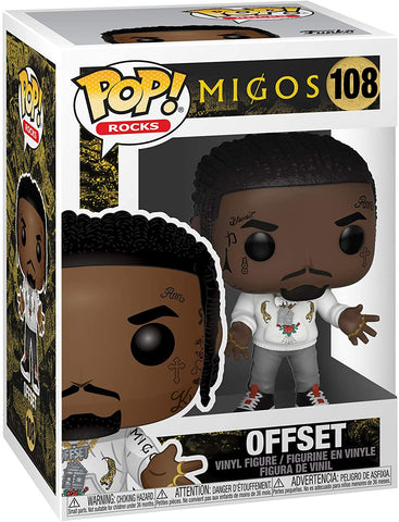 POP! Rocks #108: Migos - Offset (Funko POP!) Figure and Box w/ Protector