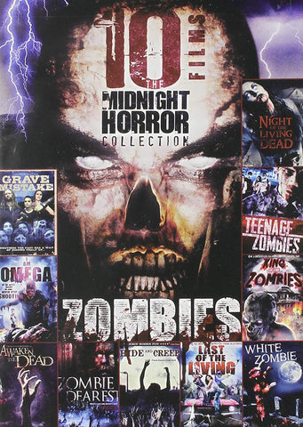 10-Film Midnight Horror Collection: Zombies (DVD) Pre-Owned