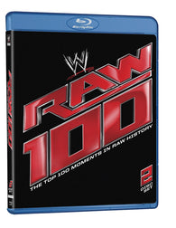 WWE: Raw 100 - The Top 100 Moments in Raw History (Blu-ray) Pre-Owned