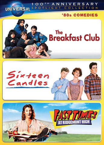 The Breakfast Club, Sixteen Candles, Fast Times at Ridgemont High (DVD) Pre-Owned