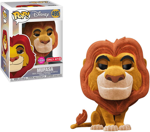 POP! Tees Bundles Box Set - Disney #495: Lion King - Mufasa (Flocked) Target Exclusive) (Funko POP! Figure & L T-Shirt) w/ Original Box