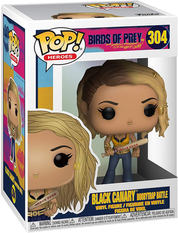 POP! Heroes #304: Birds of Prey - Black Canary (Boobytrap Battle) (Funko POP!) Figure and Box w/ Protector