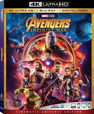 Avengers Infinity War (4K Ultra HD + Blu Ray) Pre-Owned