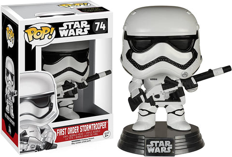 POP! Star Wars #74: The Force Awakens - First Order Stormtrooper (Amazon Exclusive) (Funko POP! Bobble-Head) Figure and Box w/ Protector