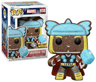 Funko POP! Marvel #938: Gingerbread Thor (Diamond Collection) (Hot Topic Exclusive) (Funko POP! Bobble-Head) Figure and Box w/ Protector