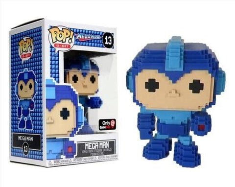 POP! 8-Bit #13: Mega Man (GameStop Exclusive) (Funko POP!) Figure and Box w/ Protector