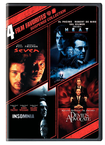 4 Film Favorites: Suspense (Devil's Advocate, Heat, Insomnia, Seven) (DVD) Pre-Owned
