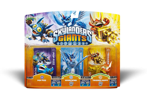 Pop Fizz + Whirlwind + Trigger Happy (Triple Pack) (Skylanders Giants) Pre-Owned: Figures Only