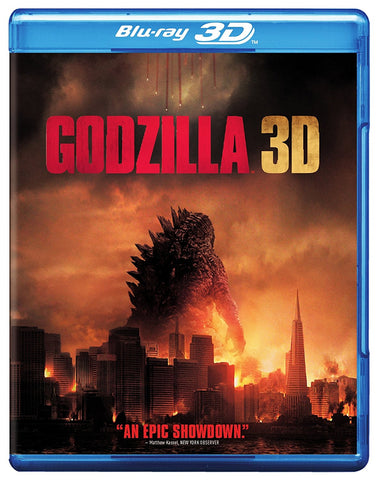Godzilla 3D (Blu Ray 3D + Blu Ray + DVD Combo) Pre-Owned: Discs and Case