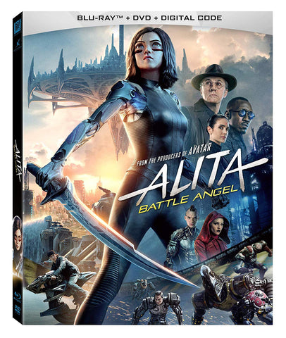 Alita: Battle Angel (Blu-ray + DVD) Pre-Owned