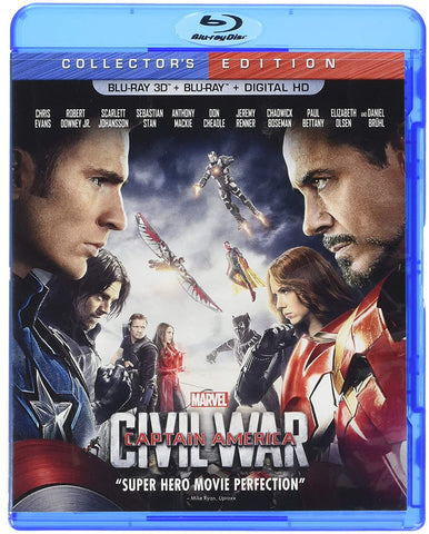 Captain America: Civil War (Blu-ray + BR 3D) Pre-Owned