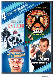 4 Film Favorites: Classic Comedies (The Man Who Knew Too Little, The Man with Two Brains, Spies Like Us, Vegas Vacation) (DVD) Pre-Owned