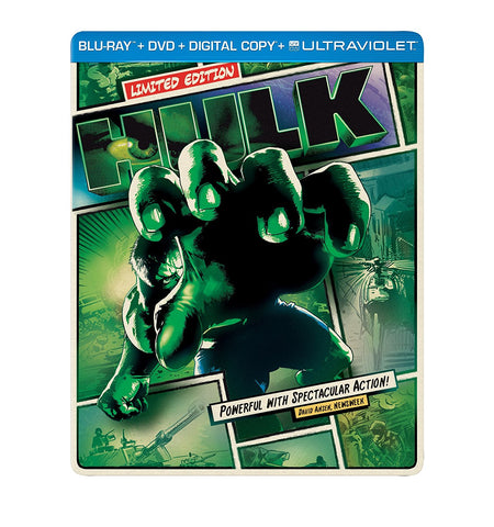 Hulk (Limited Edition Steelbook)  (Blu Ray + DVD Combo) NEW