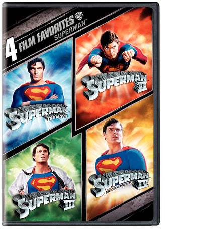 Superman 1, 2, 3, & 4 (4 Film Favorites) (DVD) Pre-Owned: Disc(s) and Case