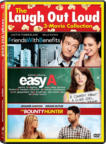 Laugh Out Loud 3 Movie Collection: The bounty hunter / Easy A / Friends with Benefits (DVD) Pre-Owned