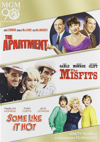 The Apartment / The Misfits / Some Like it Hot (DVD) Pre-Owned