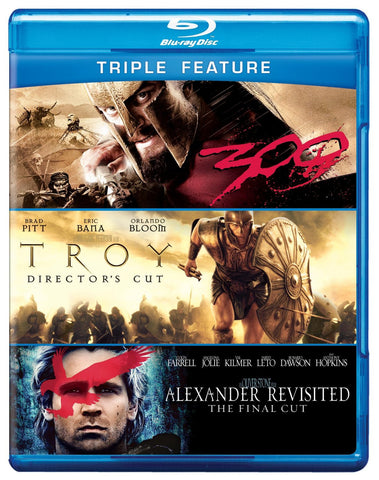 300 / Troy / Alexander Revisited (Triple-Feature) (2012) (Blu Ray / MutliPack) Pre-Owned: Disc(s) and Case