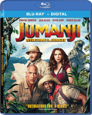 Jumanji: Welcome to the Jungle (Blu Ray + DVD Combo) NEW
