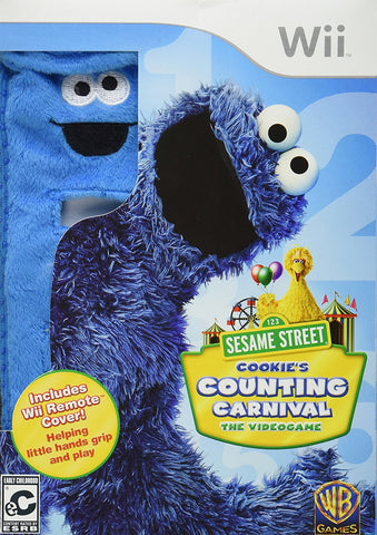 Sesame Street: Cookie's Counting Carnival (w/ Wii Remote Cover) (Nintendo Wii) NEW
