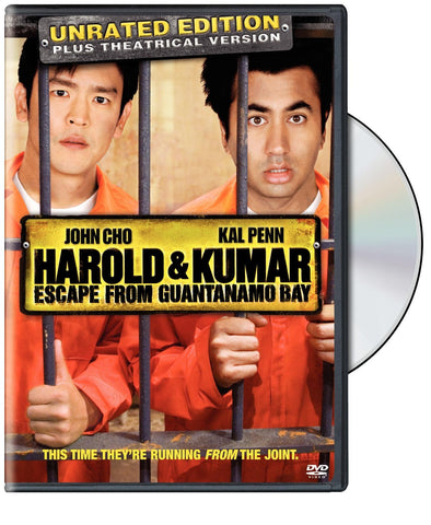 Harold and Kumar Escape from Guantanamo Bay (Unrated Edition) (2008) (DVD Movie) Pre-Owned: Disc(s) and Case