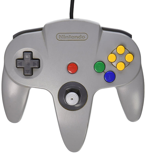 Official Nintendo Wired Controller - Grey (Nintendo 64 Accessory) Pre-Owned
