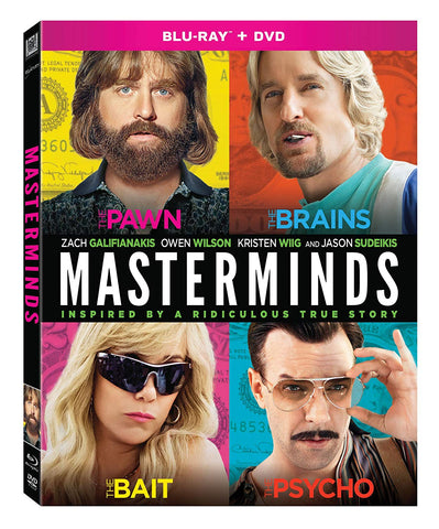 Masterminds (Blu-ray + DVD) NEW