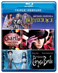 Beetlejuice / Charlie and the Chocolate Factory / Corpse Bride - Triple Feature (2012) (Blu Ray / MutliPack) Pre-Owned: Disc(s) and Case