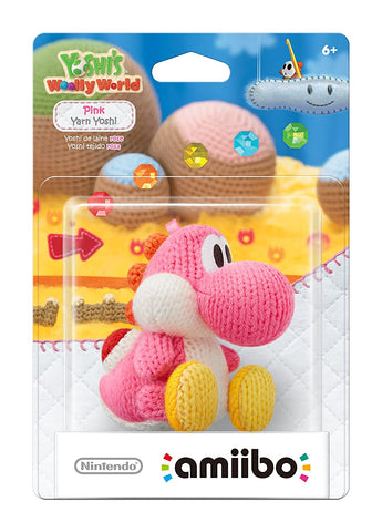 Yarn Yoshi - Pink (Yoshi's Woolly World) Amiibo (Nintendo) NEW