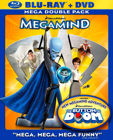 Megamind (Two-Disc Combo) (2010) (Blu Ray + DVD Combo / Kids) Pre-Owned: Discs and Case