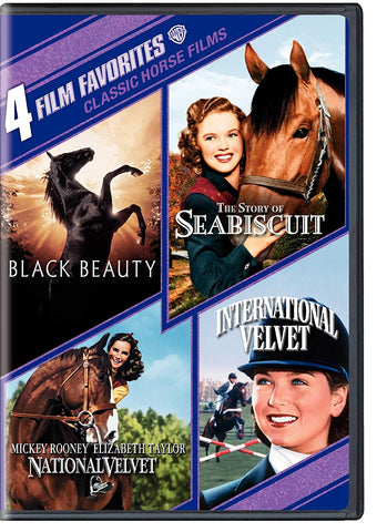 Black Beauty, National Velvet, International Velvet, The Story of Seabiscuit (DVD) Pre-Owned