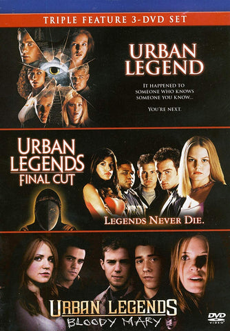 Urban Legend, Urban Legends: Final Cut & Urban Legends: Bloody Mary (DVD) Pre-Owned