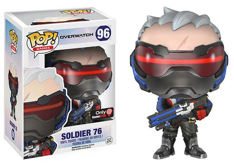 POP! Games #96: Overwatch - Soldier: 76 (GameStop Exclusive) (Funko POP!) Figure and Box w/ Protector